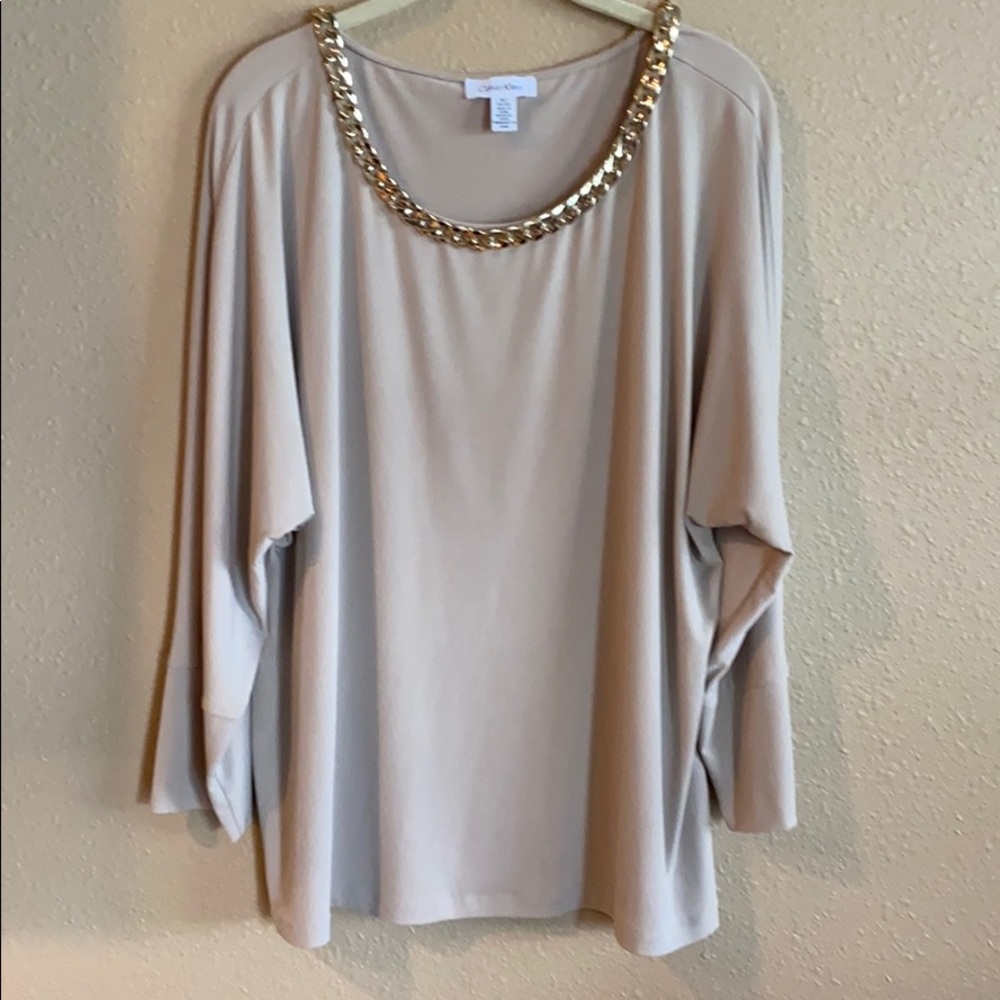 Calvin Klein Chain Blouse XL
